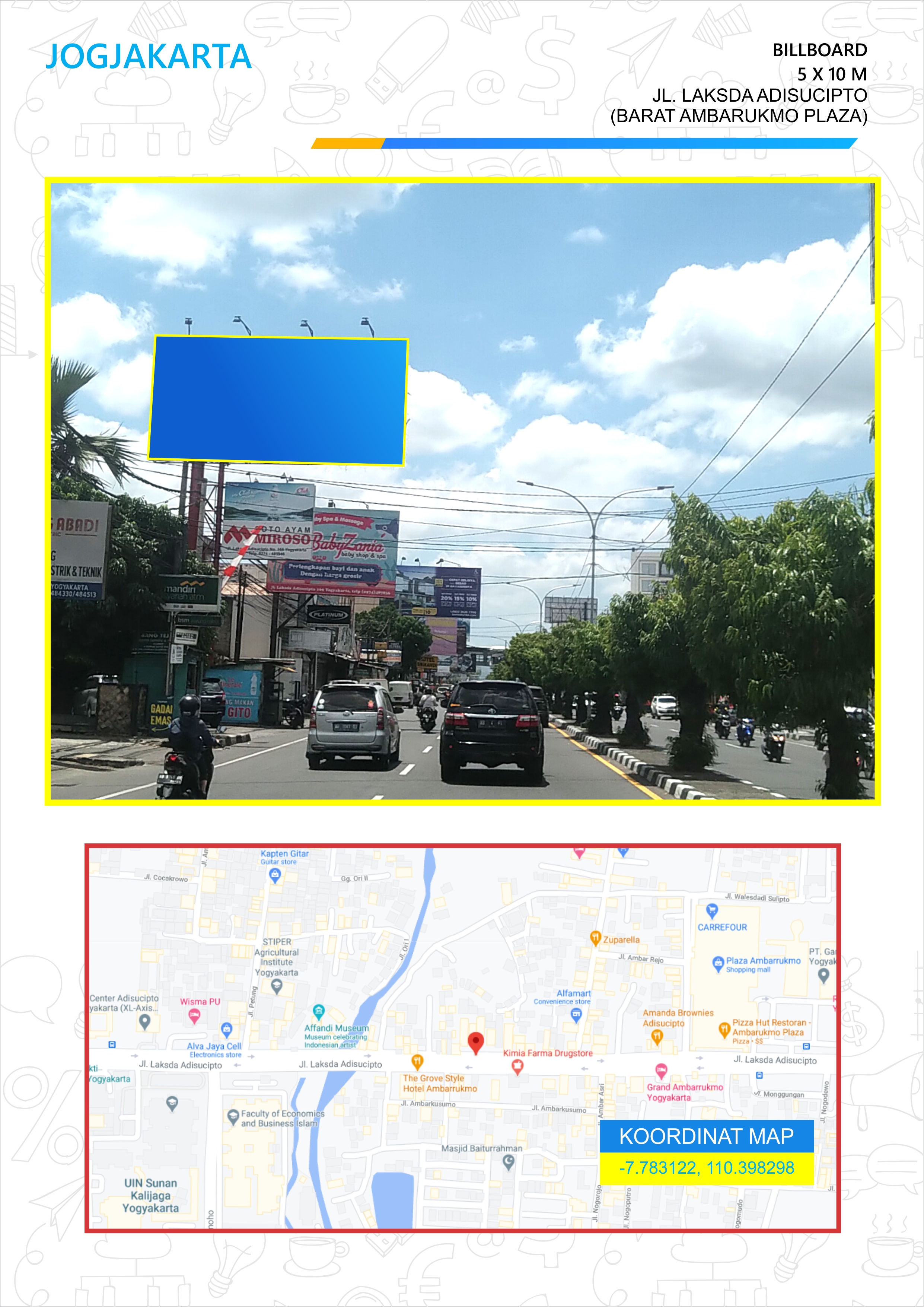 Billboard 5x10m - Jl. Laksda Adi Sucipto